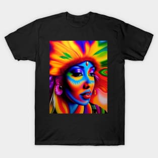 Freaking Cool Trippy Art Psychedelic Design Shrooms Visuals Visionary T-Shirt